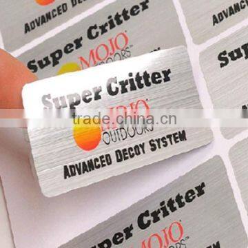 business metallic silver adhesive sticker (M-A478)