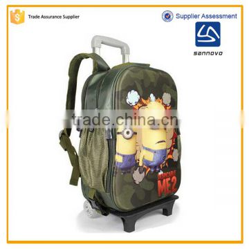 New Design Removable 3D Despicable Me Boy School Bag With Wheels Supplier's Choice photo-2
