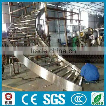 Curved Stainless Steel Beam Stairs photo-2