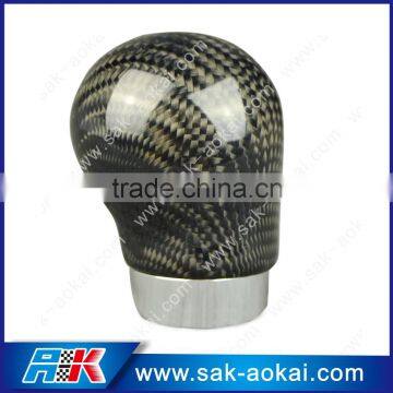 Universal gear manual carbon fiber shift knob leather shifter