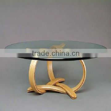 Oval tempered glass table tops