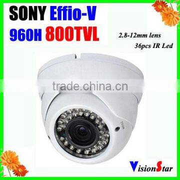 Varifocal Sony 2.8-12mm Camera Lens Super WDR Function 36pcs Led IR-Cut Video Camera CCD Chip Security Camera Systems