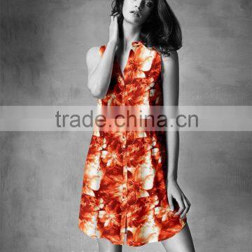 2016 New Print Fabric Flowers Fabric Material for Making Dresses photo-2