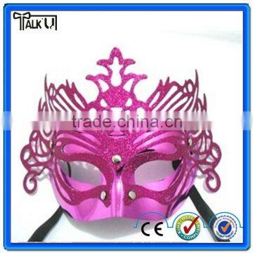 Fashion princess crown Halloween party Face Mask, Multi color elegant Masquerade party crown face mask