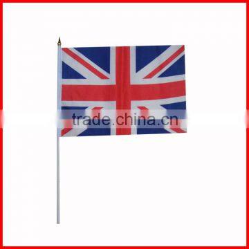 14*21cm polyester the United Kingdom hand flag