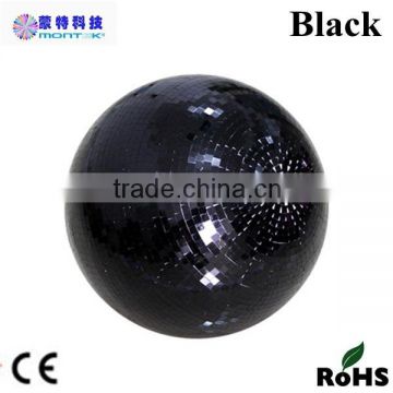 Cheap price hanging black color 60cm 24"mirror ball fiber glass high quality