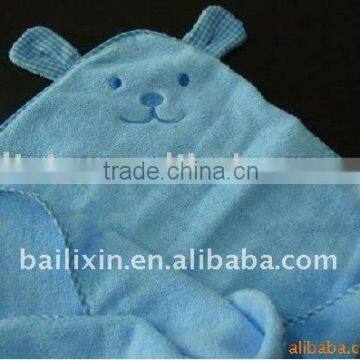 100% cotton fibre yarn baby towel with hood