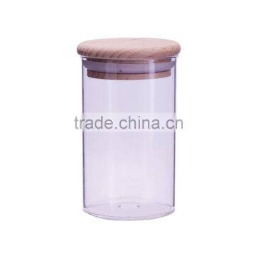 6oz glass jar with wooden lid for packaging 180ml