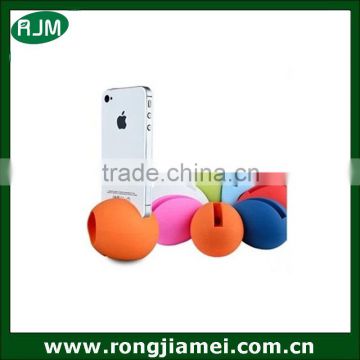 Cute egg ball shape silicone mobile phone speakers for iphone loud speaker