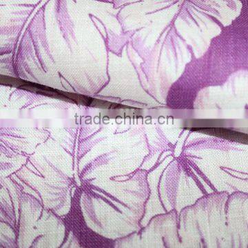 8S High Quality Printed Linen Viscose Blend Fabric photo-2