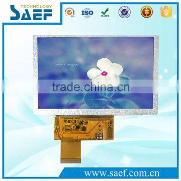TFT type 5.0 inch 800x480 dots lcd monitor RGB interface 40 pins TFT display screen