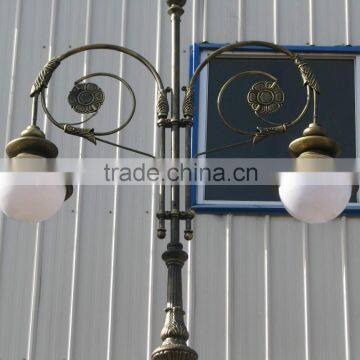 Cast Aluminum Street Lamp Round Lamp Holder With PC Cover photo-3