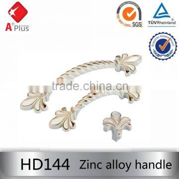 HD144 luxury furniture zinc alloy new design cabinet handles