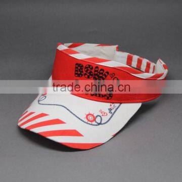 2015 FASHION COTTON PRINTING SUN VISORS CAP