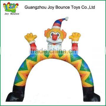 2015 funny inflatable clown door arch for Decoration