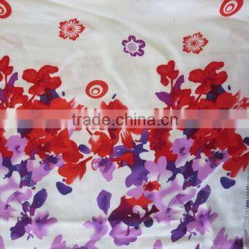 New arrival flower pattern 100% custom printed spun rayon fabric