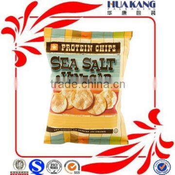 laminated food grade plastic food packaging bags for protein chips