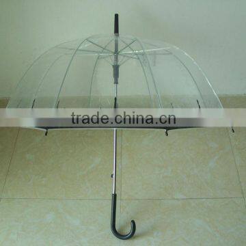 hot new 2014 durable rain auto open clear transparent poe umbrella breaker