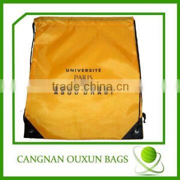 custom promotional kid waterproof cinch drawstring bag