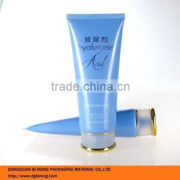 whitening cream cosmetic tubes with screen printing surface handing