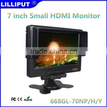 Lilliput 668GL-70NP/H/Y Built-in Battery 7" Small HDMI Monitor With HD Video Camera