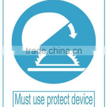 Aluminum wear protect device signs for work safety