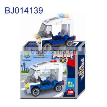 Creative kids toy intelligent 3D puzzle diy cartoon police car