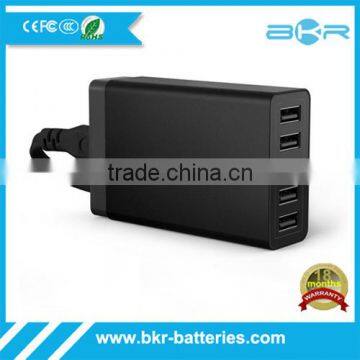 Fashion design 40W 5 port universal usb charger