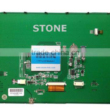 RS232 graphical cheap price tft lcd screen with PCB board and controller.