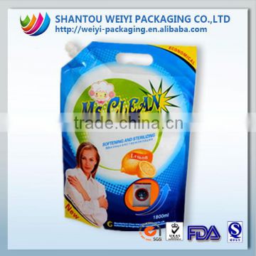 Laundry detergent packaging bags for wash powder package