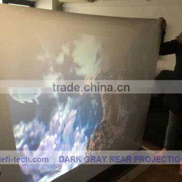 Grey film self adhesive rear projection screen Holographic film,window display foil,high resolution glass,Wide viewing angle