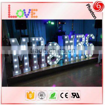 Factory direct wedding lighted letter