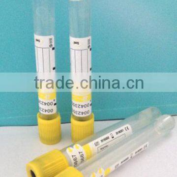 vacuum blood collection tube(seperation gel-yellow top)