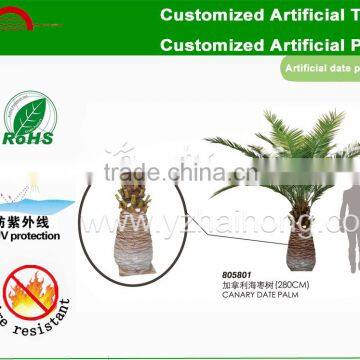 Artificial Canary date palm Tree/artificial outdoor date palm trees/decorative date palm tree