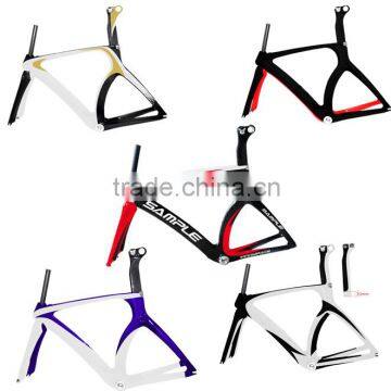 Dengfu Carbon Fiber Bike Frame Time Trial TT FM018 incl. Frame, TTbar , Carbon Stem, Seatpost Di2 compatible 52/54/56cm 1450g