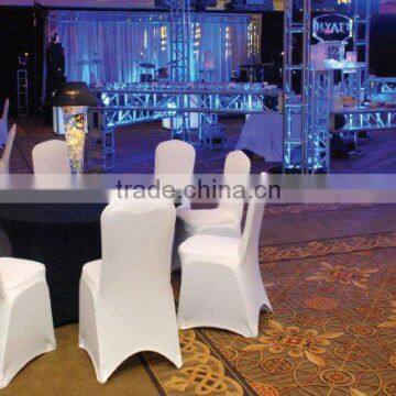 Very Shiny spandex/nylon chair cover for wedding