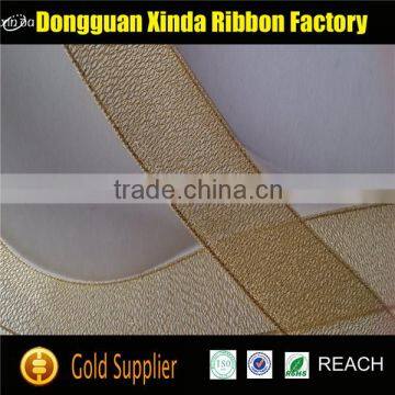 Dongguan Supplier Colorful Decorative Sheer Ribbon Wired photo-2
