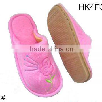 Soft New Cotton Fabric Ladies Home Slippers 2014 Good Price Winter Cotton Slipper