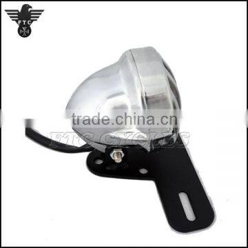 Aluminum Polished Antique Style Tail Light for Harley Custom Bikes photo-4