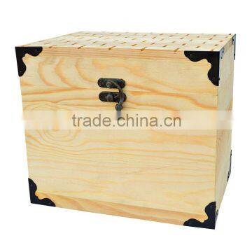 FSC 6 bottle wood wine box unfinished wooden wine box wooden wine bottle crate