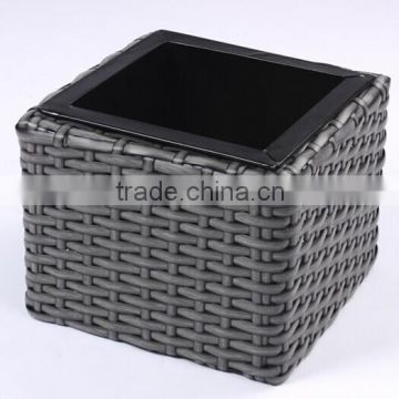 Mini Garden Flower Planter Plasitc Rattan Plants Basket