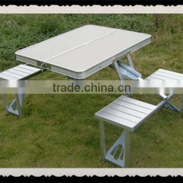 2015 new oudtoor aluminum and wood foldable picnic table                        
                                                Quality Choice