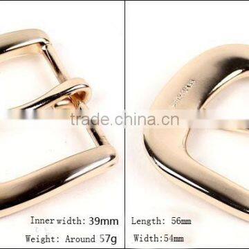 39mm rose gold finish solid brass buckle men's brass buckle