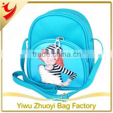 Candy Color PU Material Messenger Bag with Shoulder Strap