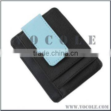 wholesale price high quality multiple functional genuine leather money clip