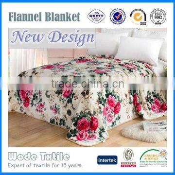 100% Polyester Home Textile Super Soft Bedding Printed Flannel Mexican Blanket