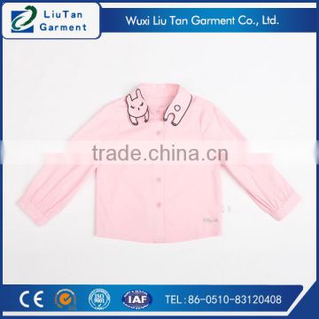 animal design collar kids cartoon girls shirt