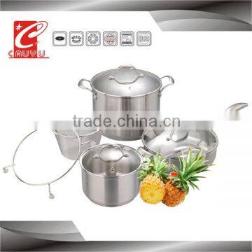 stainless steel capsule bottom german style cookware sets