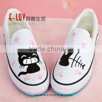 Hot Sales High Quality China Women White Canvas Shoes