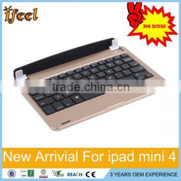 Hot sell wireless bluetooth keyboard for iPad mini4,for ipad keyboard case cover sliver                        
                                                Quality Choice